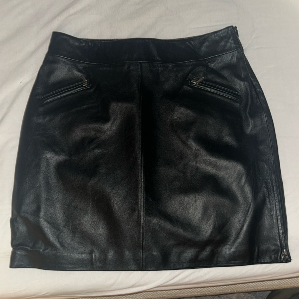 Black Leather Skirt